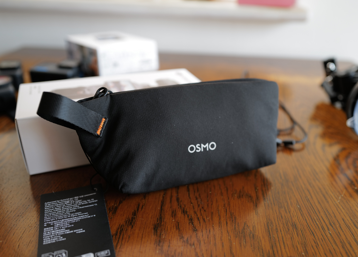 DJI Osmo Pocket4に付属するポーチ