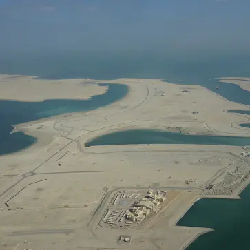 ドバイを上空から見た画像