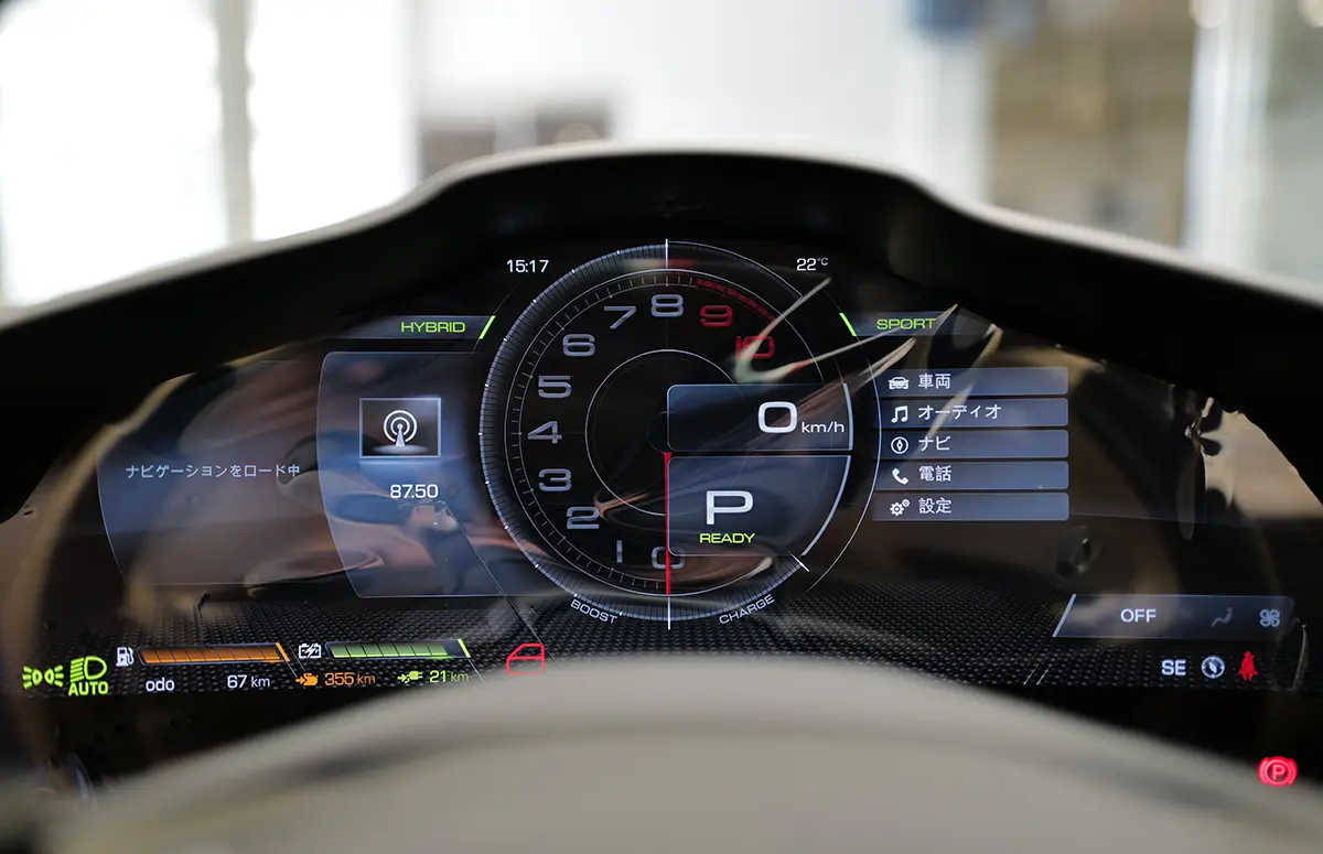 フェラーリ296GTBのメーター