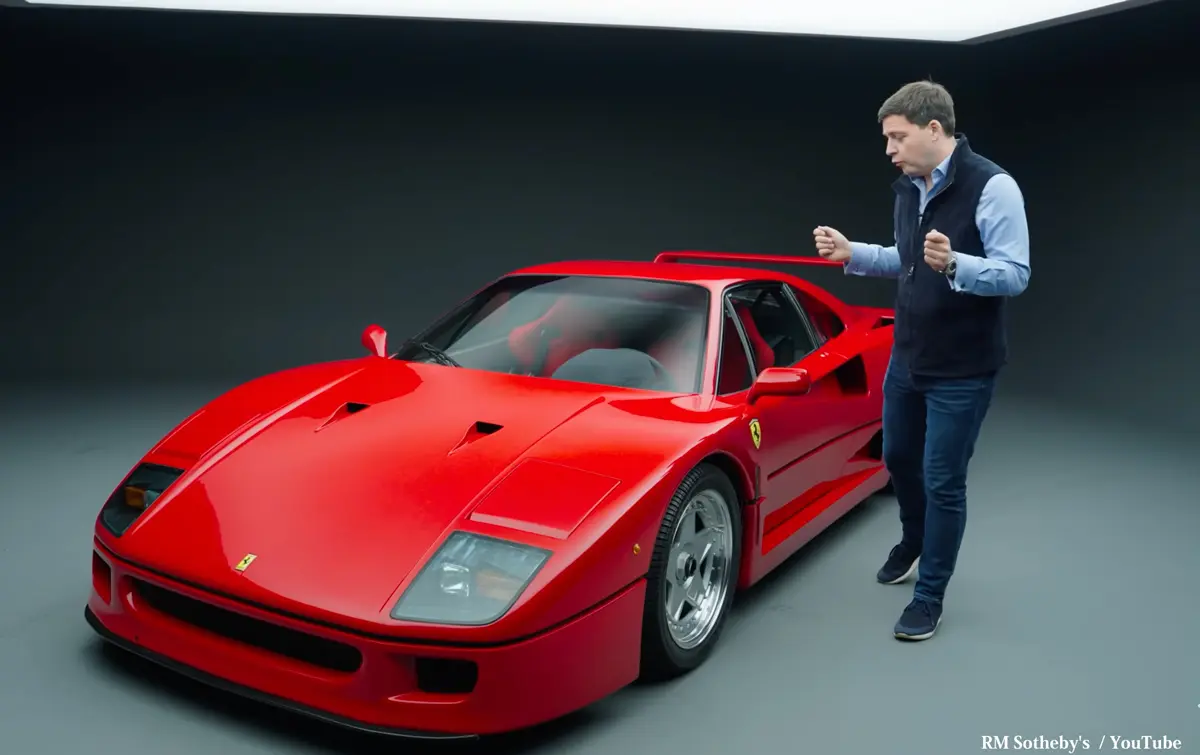RMサザビーズが出品する「世界で最も価値のある」フェラーリF40〜フロント