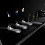 フェラーリ ルーチェのセンターコンソールと物理スイッチ