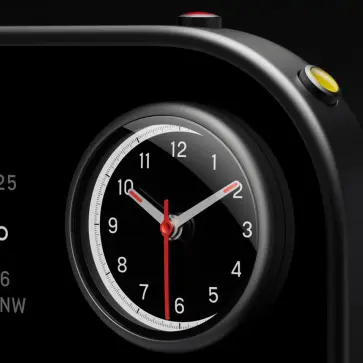 フェラーリ ルーチェのクロックと物理スイッチ