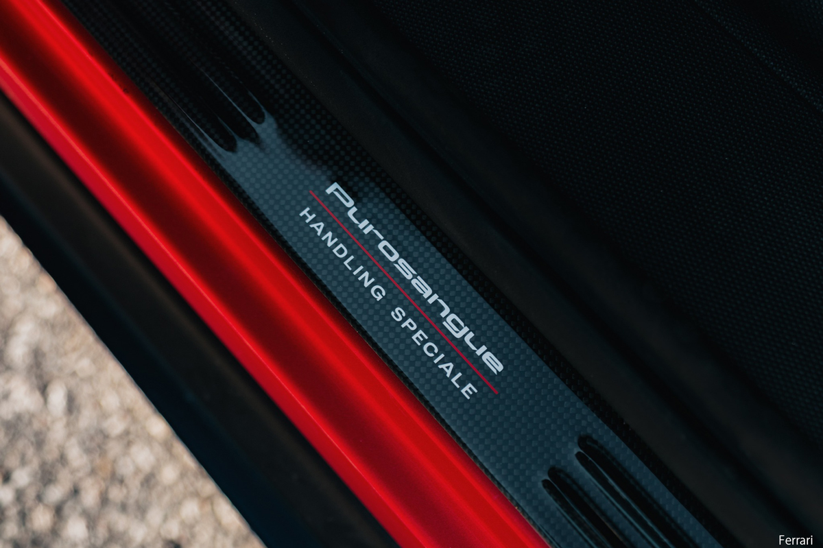 ハンドリング・スペチアーレ・パッケージを装着したフェラーリ・スペチアーレ（サイドシル）