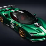 テーラーメイドにて仕上げられたフェラーリSF90 XXのエクステリア（グリーンとホワイト）