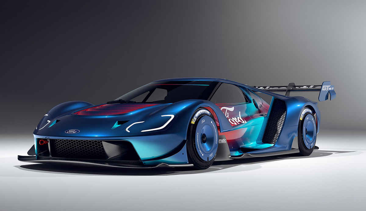 フォードGT マーク4の公式フォト（停止、フロントサイド）