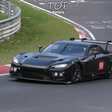 ニュルブルクリンクを走行するGR GT3のプロトタイプ