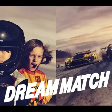 トヨタGRとマクドナルドとのコラボレーションによるハッピーセット「ドリームマッチ」ヒーロー画像