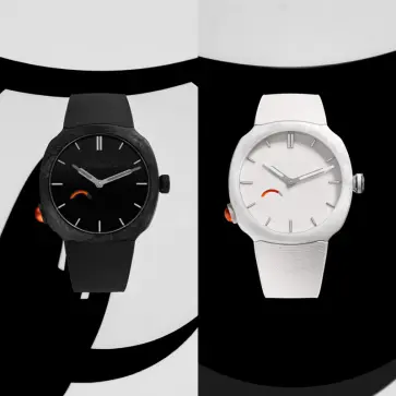 H.モーザーとリーボックとのコラボ腕時計「ストリームライナー・ポンプ」正面画像