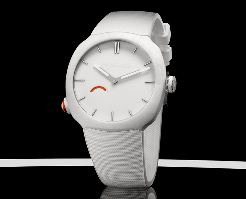 H.モーザーとリーボックとのコラボ腕時計「ストリームライナー・ポンプ」ホワイト