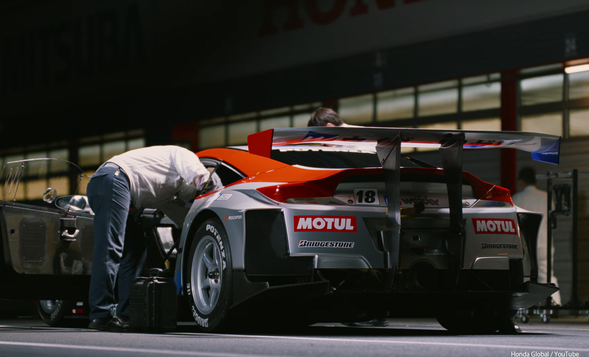 2010年のホンダのレーシングカー、HSV-010（リヤ）