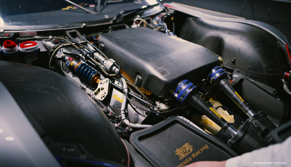 2010年のホンダのレーシングカー、HSV-010（エンジン）