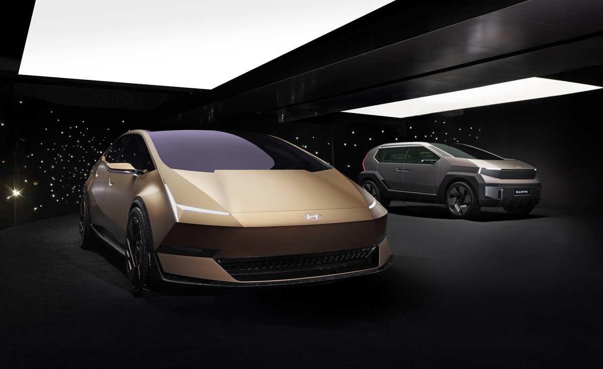 ヒョンデのEV「ヴィーナス」「アース」コンセプトのエクステリア(全景)