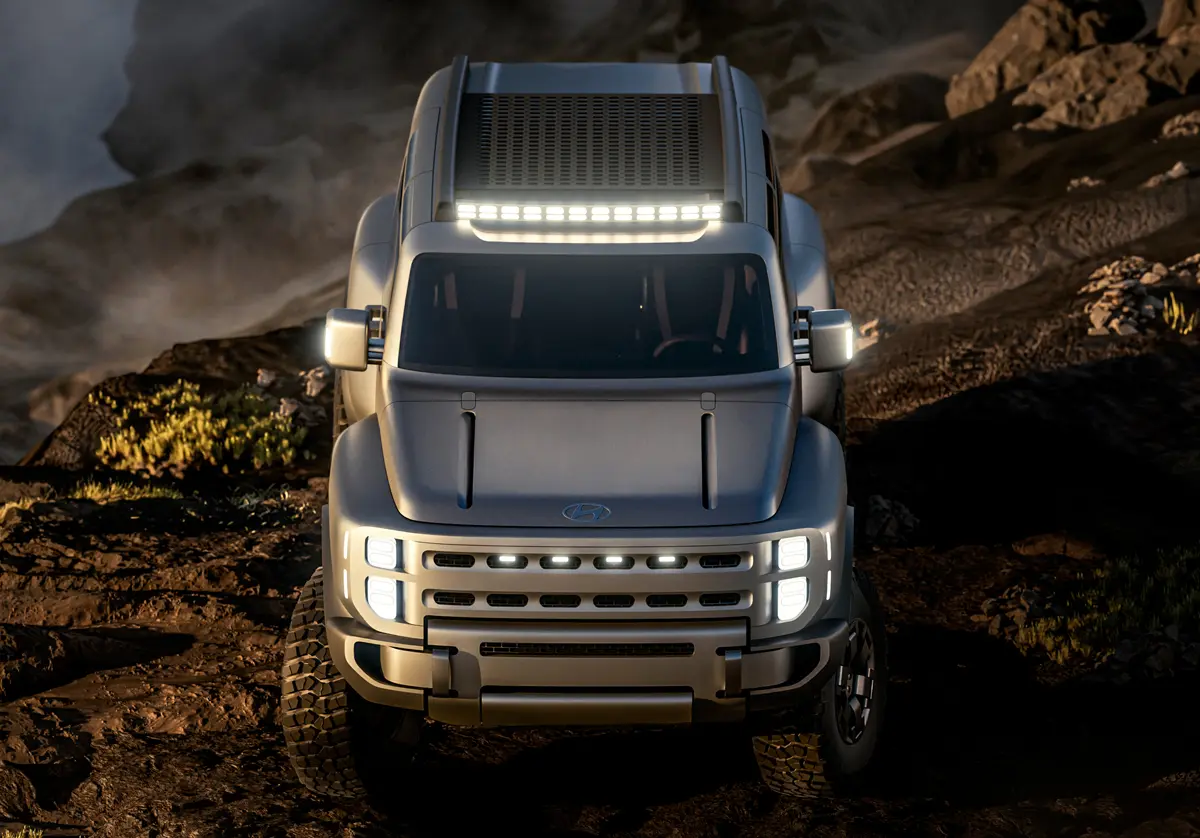 ヒョンデ ボウルダー コンセプト 静止状態 フロント正面