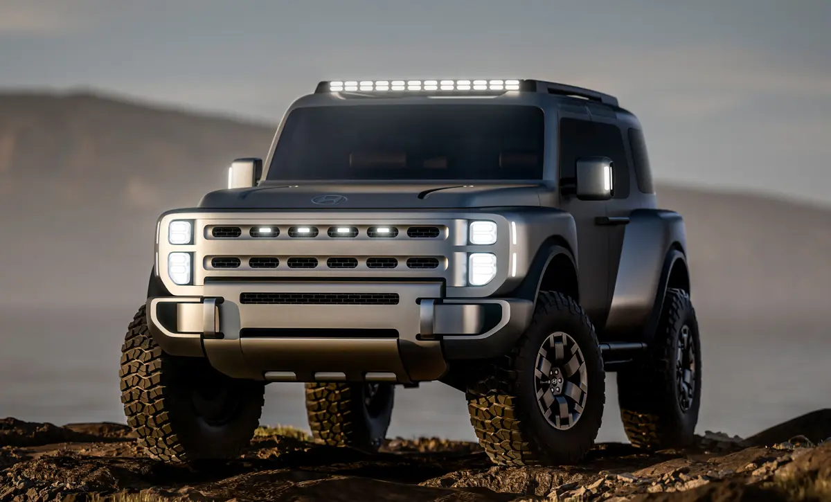 ヒョンデ ボウルダー コンセプト 静止状態 フロント