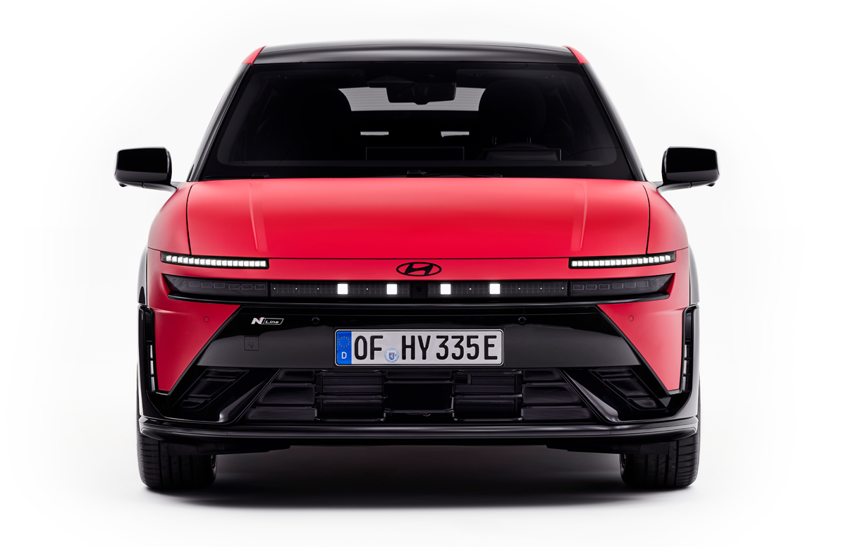 ヒョンデ アイオニック3 N LINEのフロント正面