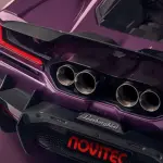 ノビテックチューンによるランボルギーニ・レヴエルトのテールパイプ