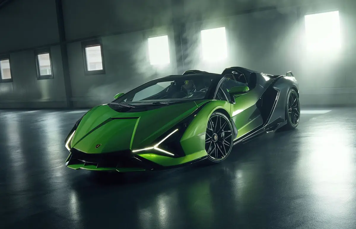 ランボルギーニ・シアン・ロードスター（フロント、静止）