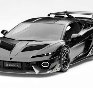 Zacoeによるランボルギーニ テメラリオのカーボンボディキット（フロント、静止）