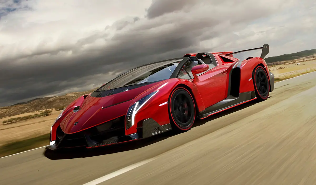 ランボルギーニ・ヴェネーノ・ロードスター（フロント、走行）