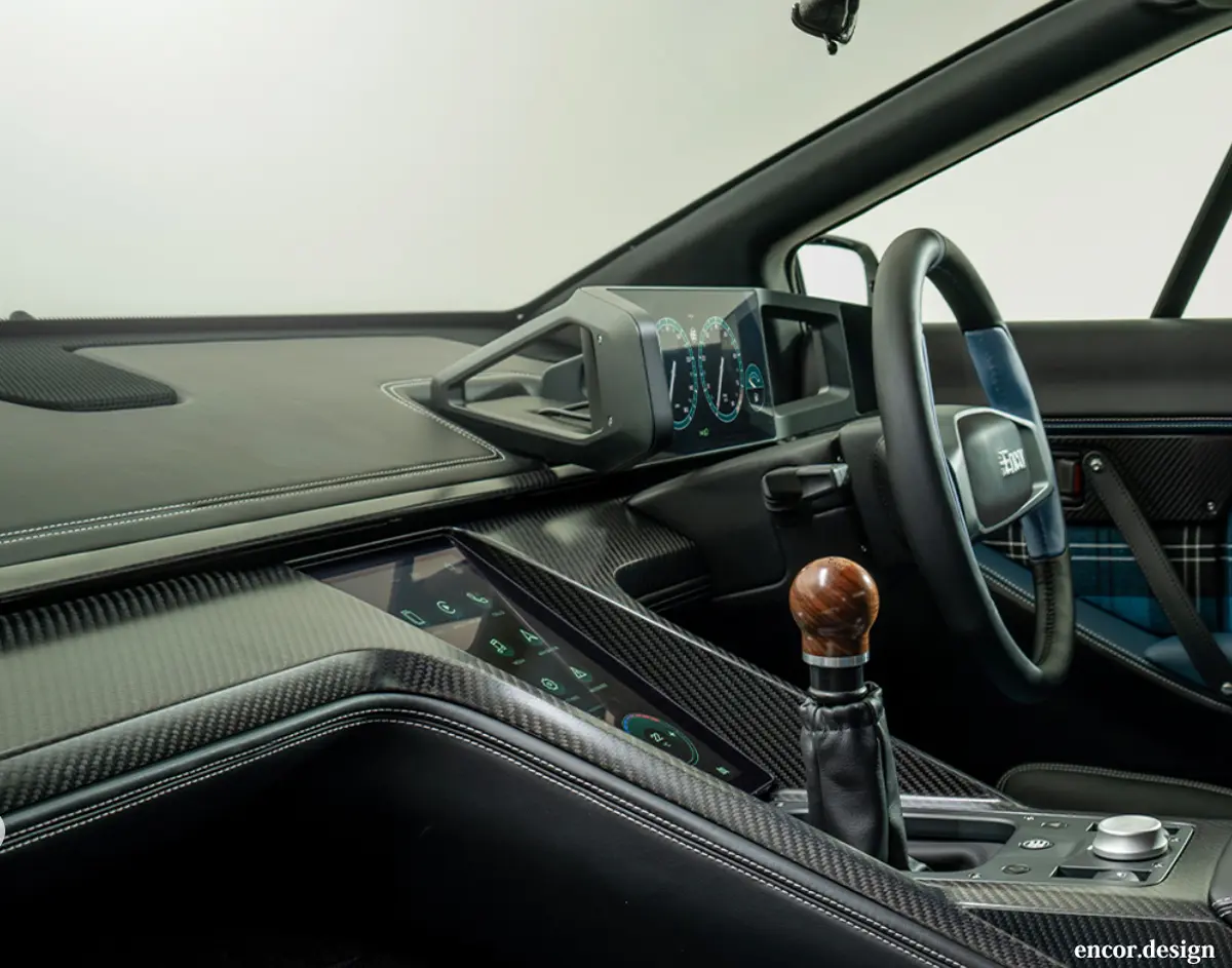 英国アンカー(Encor)によるロータス・エスプリのレストモッド、インテリア