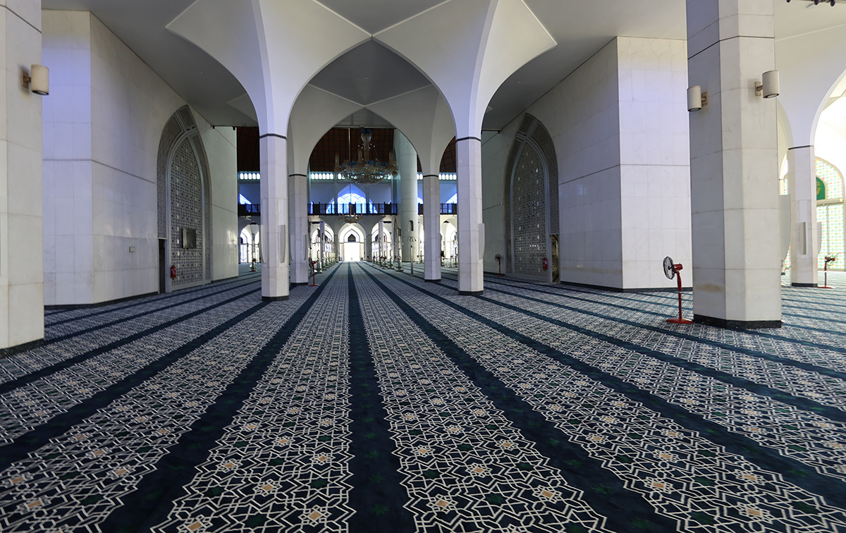 マレーシア クアラルンプールの「ブルーモスク」～祈祷室