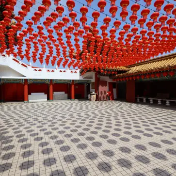 マレーシア クアラルンプールの中国寺院「天后宮」