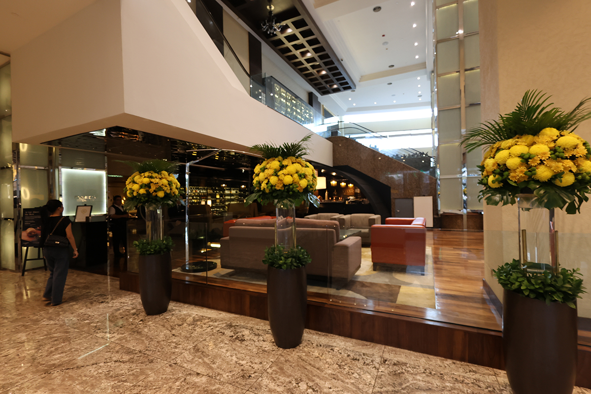 マレーシア ヒルトンクアラルンプールのロビー