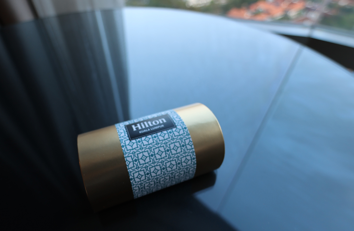 マレーシア ヒルトンクアラルンプールの客室（チョコレート）