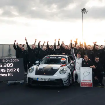 ニュルブルクリンクにて、マンタイキットを装着したポルシェ911 GT3 RSが6分45秒を達成