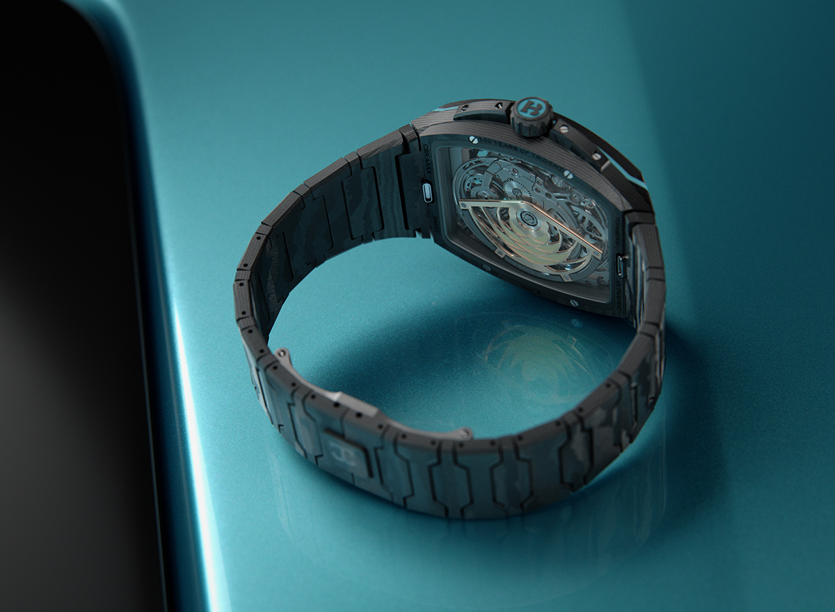 マセラティとビアンシェとのコラボ腕時計「ウルトラフィーノ」の全景