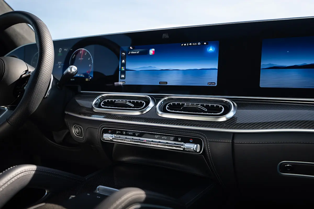 メルセデス・ベンツGLE（クーペ）のインテリア～ダッシュボードとインフォテイメントシステム