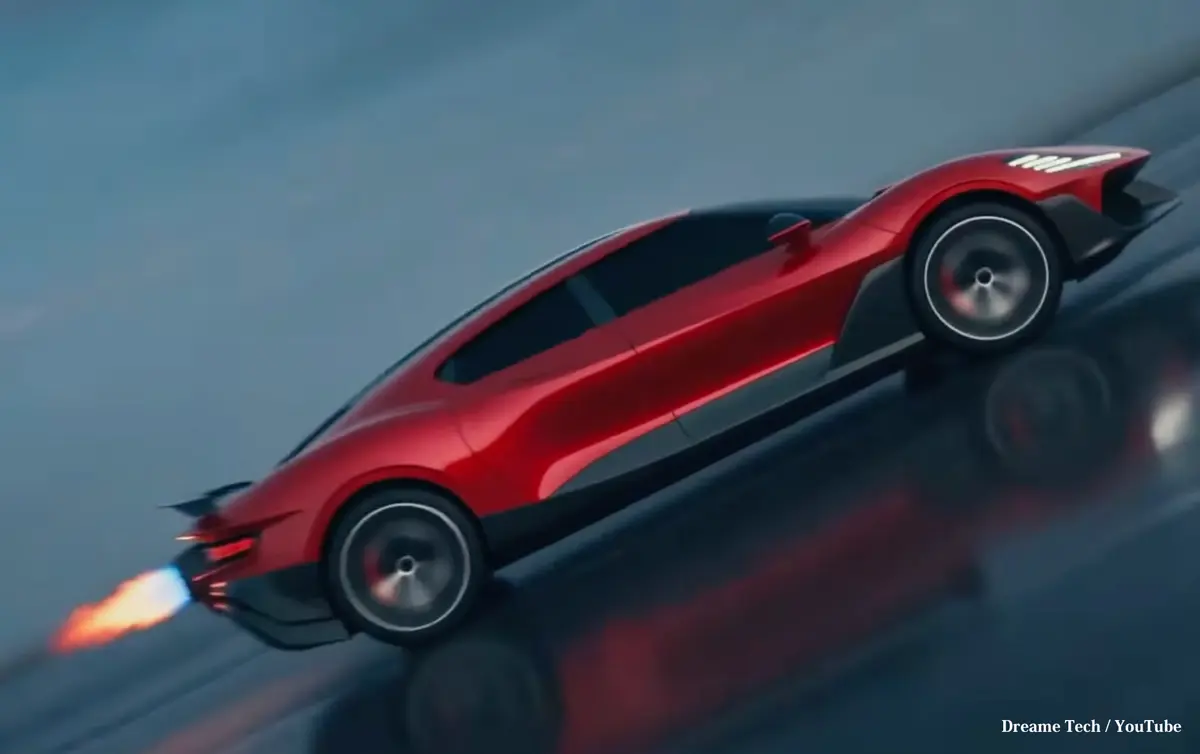 中国ドリーミーのハイパーカー、ネビュラ ネクスト 01 ロケットエディションのブースター作動説明図