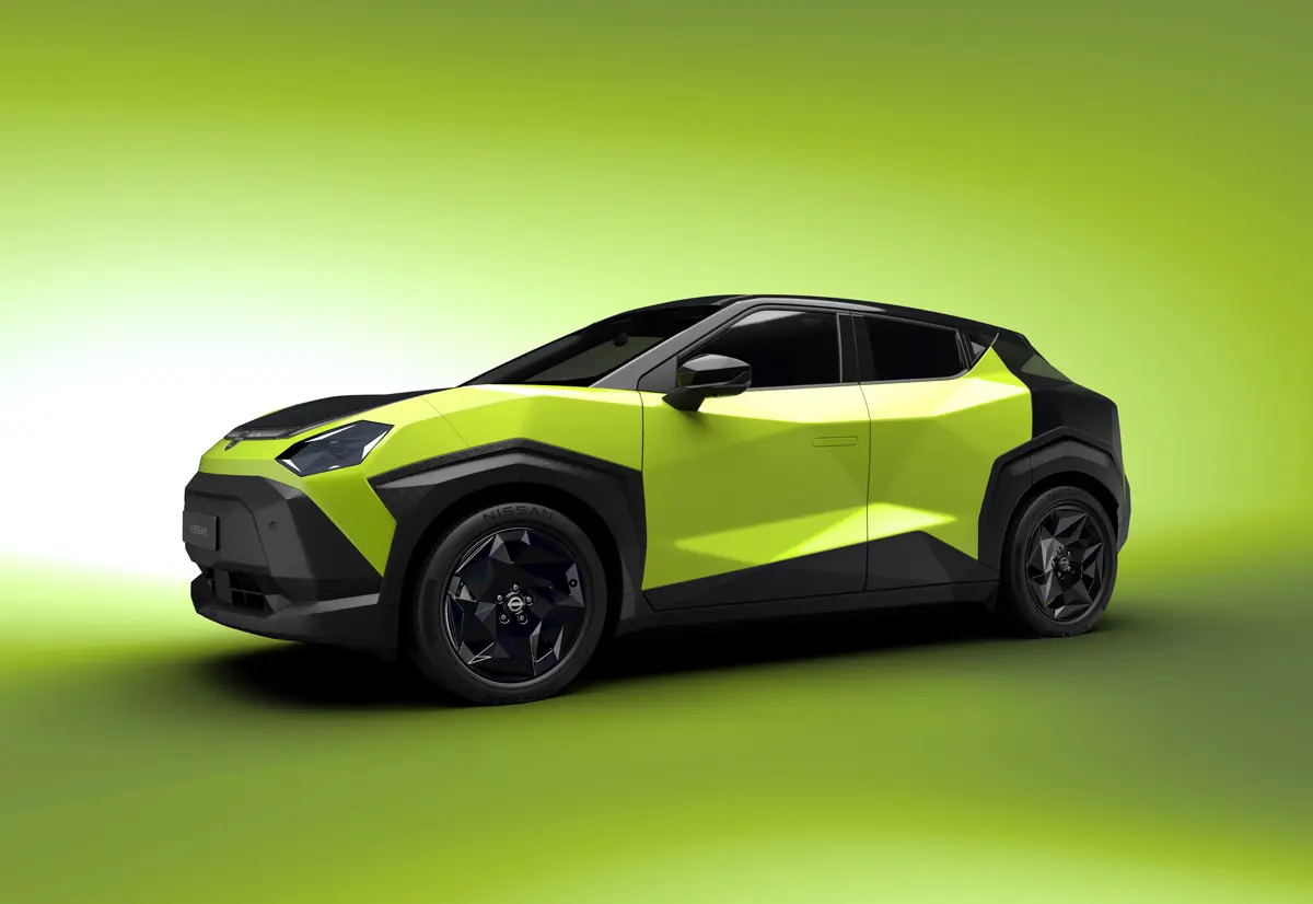 日産 新型ジュークEVのフロント(グリーン)