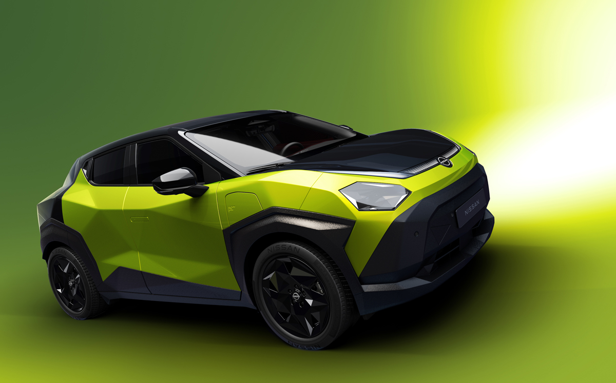 日産 新型ジュークEVのフロント(グリーン)