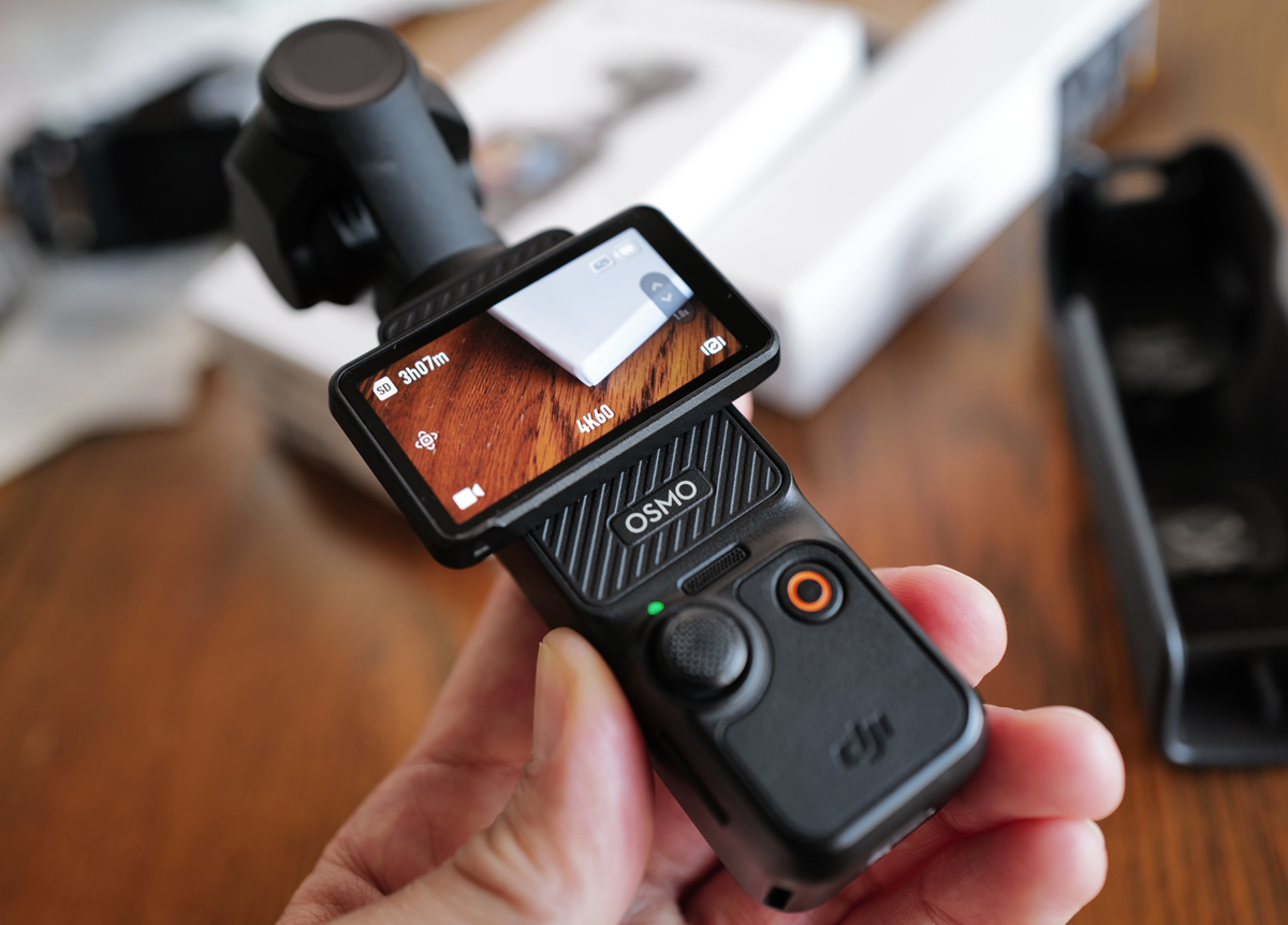 DJI OSMO Pocket 3の起動状態