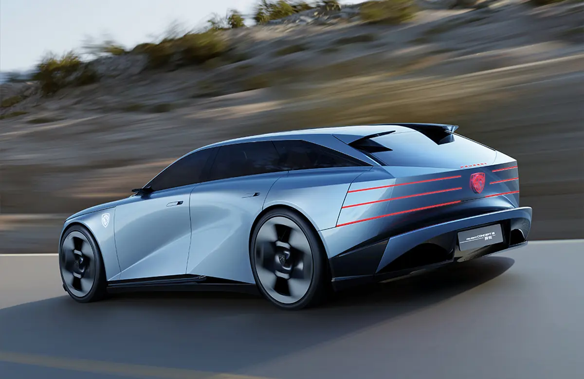 プジョーのコンセプトカー「6」リヤビュー