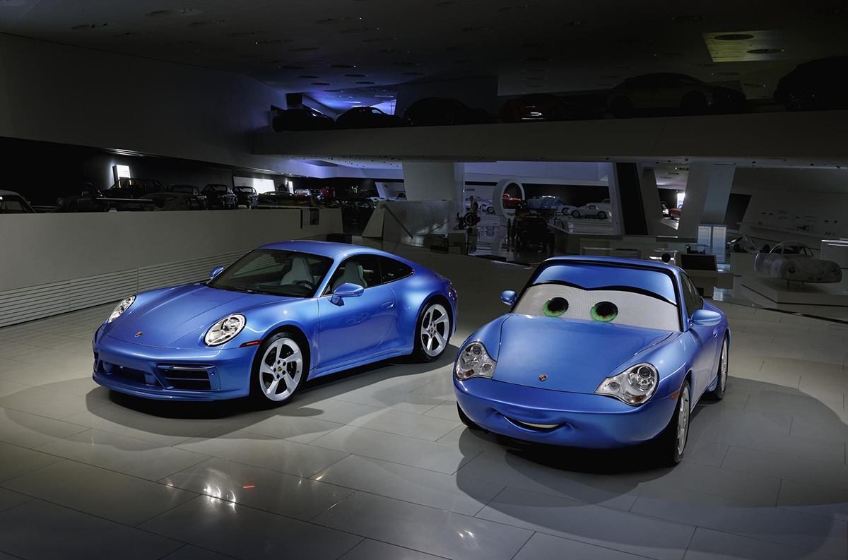 ポルシェとピクサー映画「カーズ」とのコラボレーションによる「サリー スペシャル」911カレラ