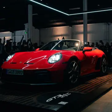 ポルシェのイベント「AIR|WATER」にて展示される新型911GT3 S/C