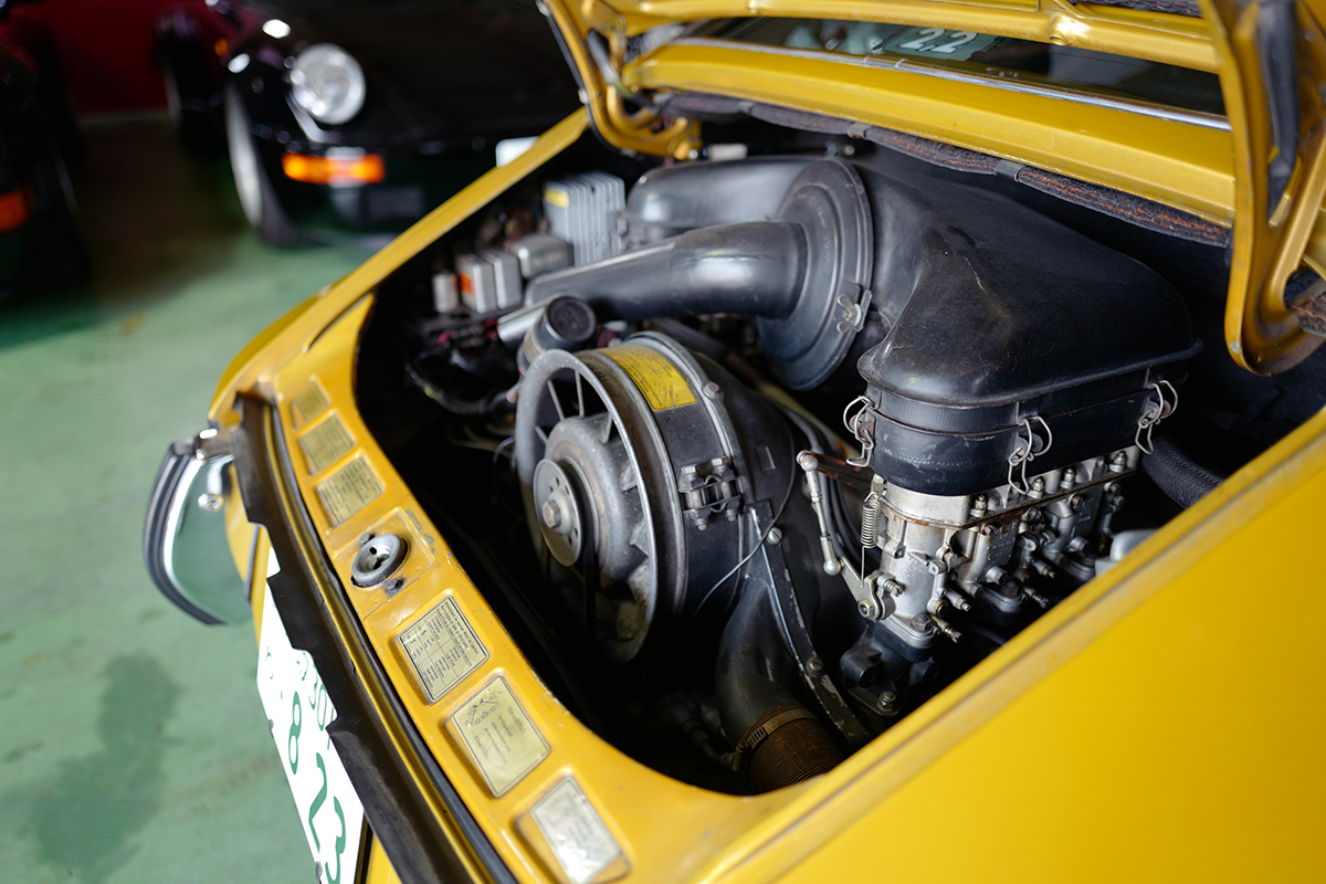 空冷ポルシェ911のエンジンルーム