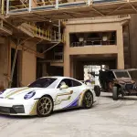 リーグ・オブ・レジェンド：ワイルドリフトとのコラボレーションによる特別なポルシェ911GT3（全景）