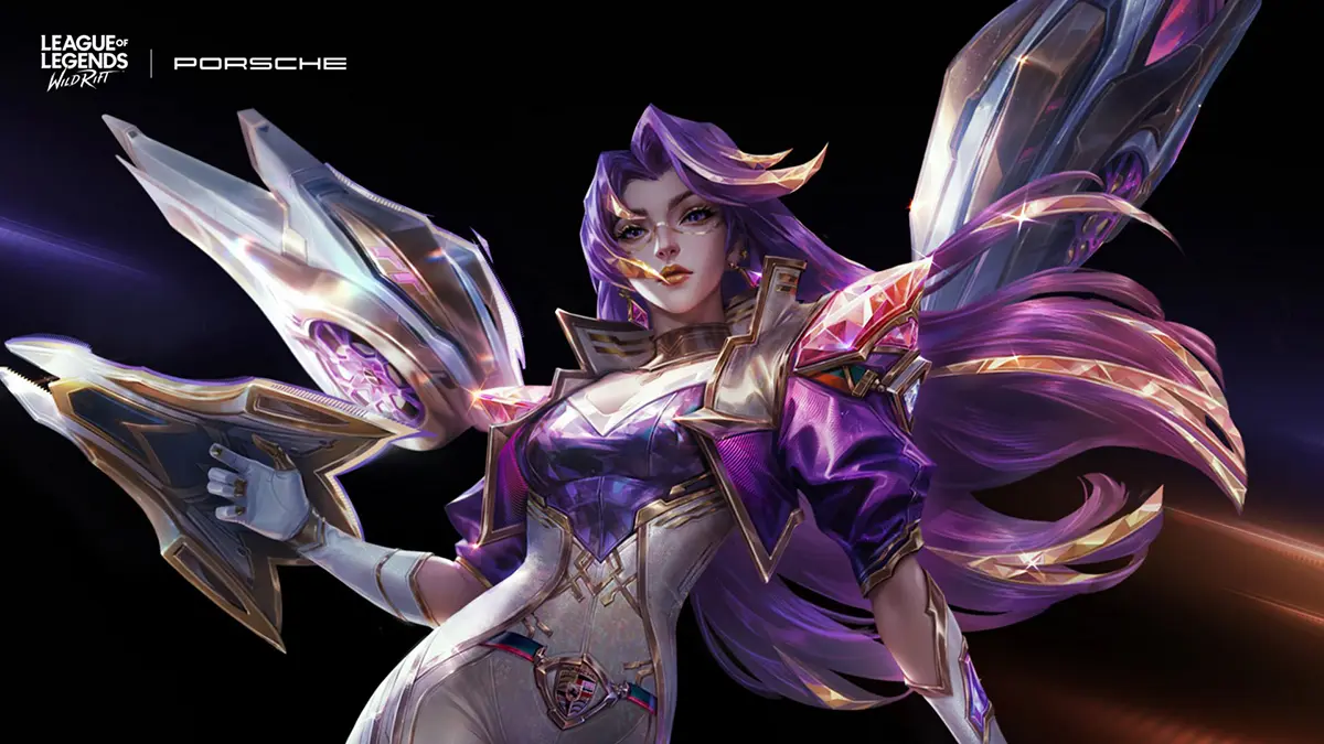 リーグ・オブ・レジェンド：ワイルドリフトとのコラボレーションによる特別なポルシェ911GT3（ カイ＝サ）