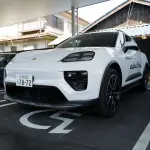 ポルシェ マカン 4S エレクトリックのエクステリア（ホワイト、全景）