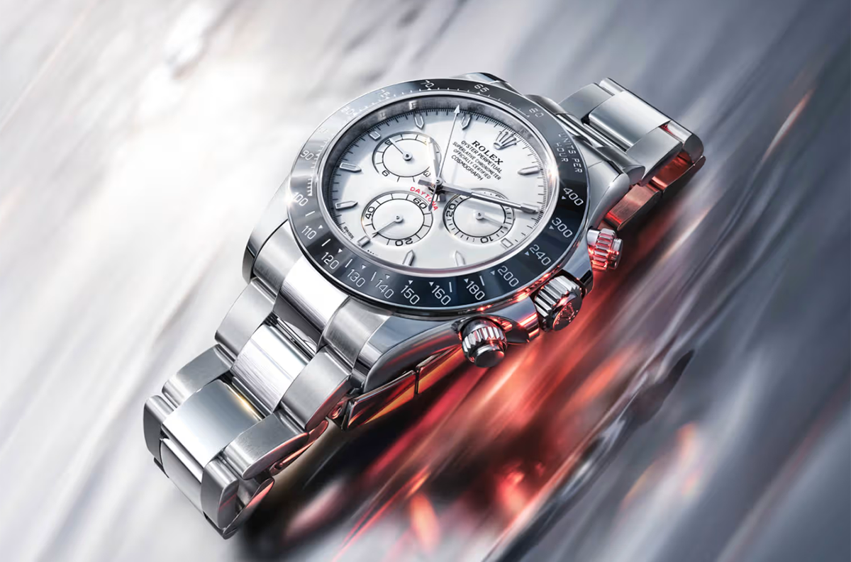 ロレックス・デイトナ（ホワイトエナメルダイヤル）全景