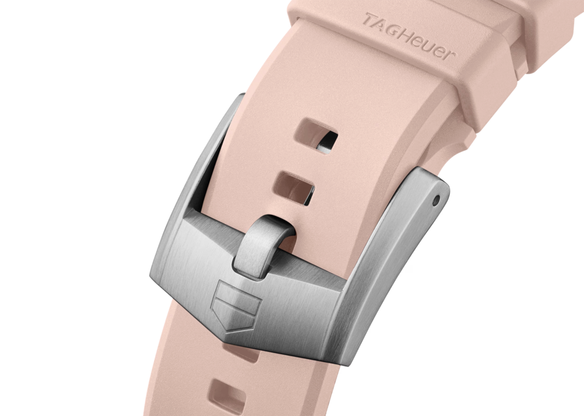 タグ・ホイヤー フォーミュラ1 ソーラーグラフ ソーラークォーツ〜パステルピンクのストラップ
