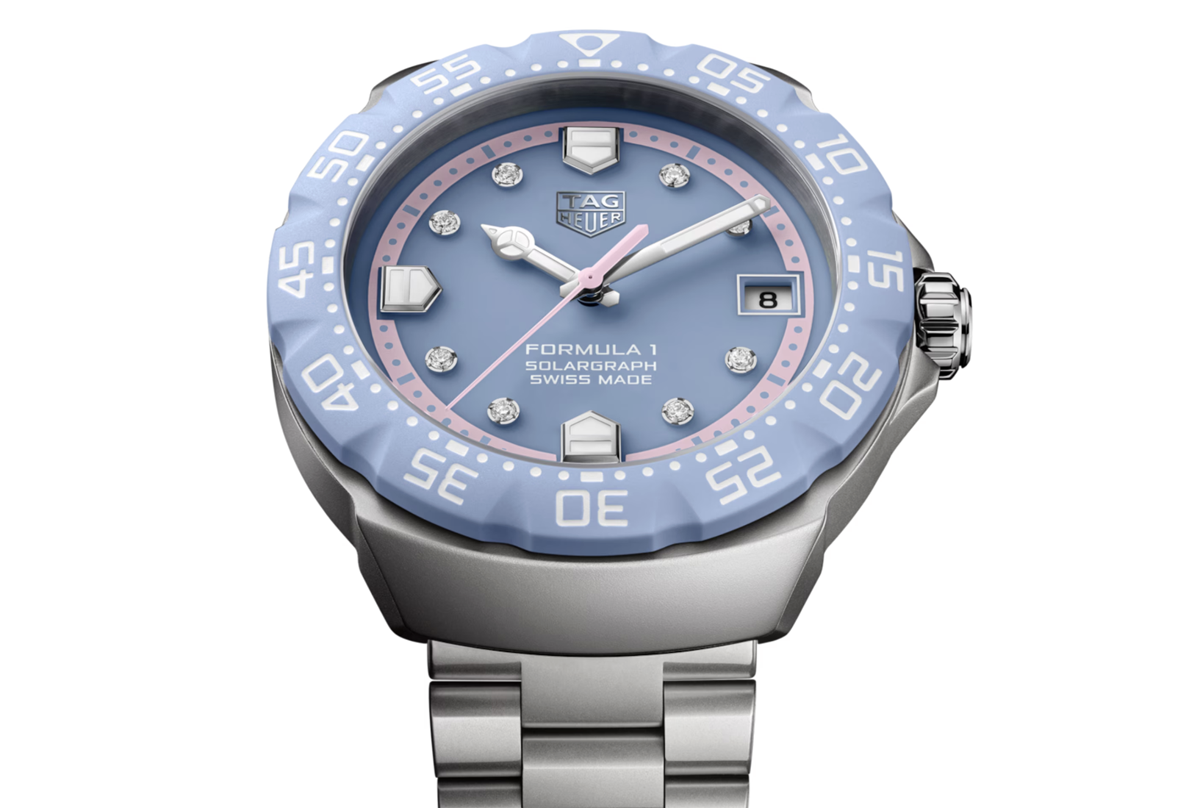 タグ・ホイヤー フォーミュラ1 ソーラーグラフ ソーラークォーツ〜パステルブルー