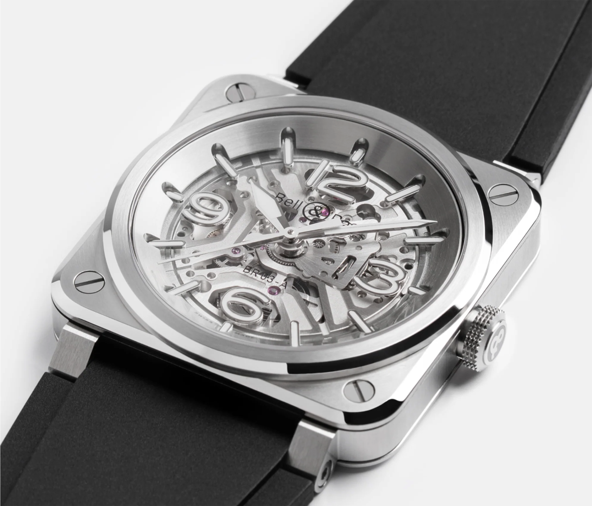 ベル&ロスの腕時計、BR-03スケルトンスティールの全容