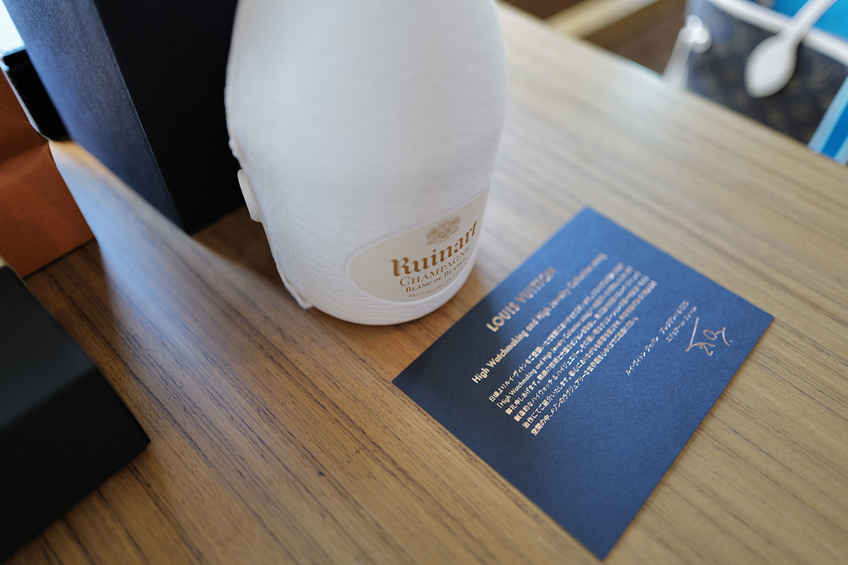 ザオークラ東京にてルイナールのボトル