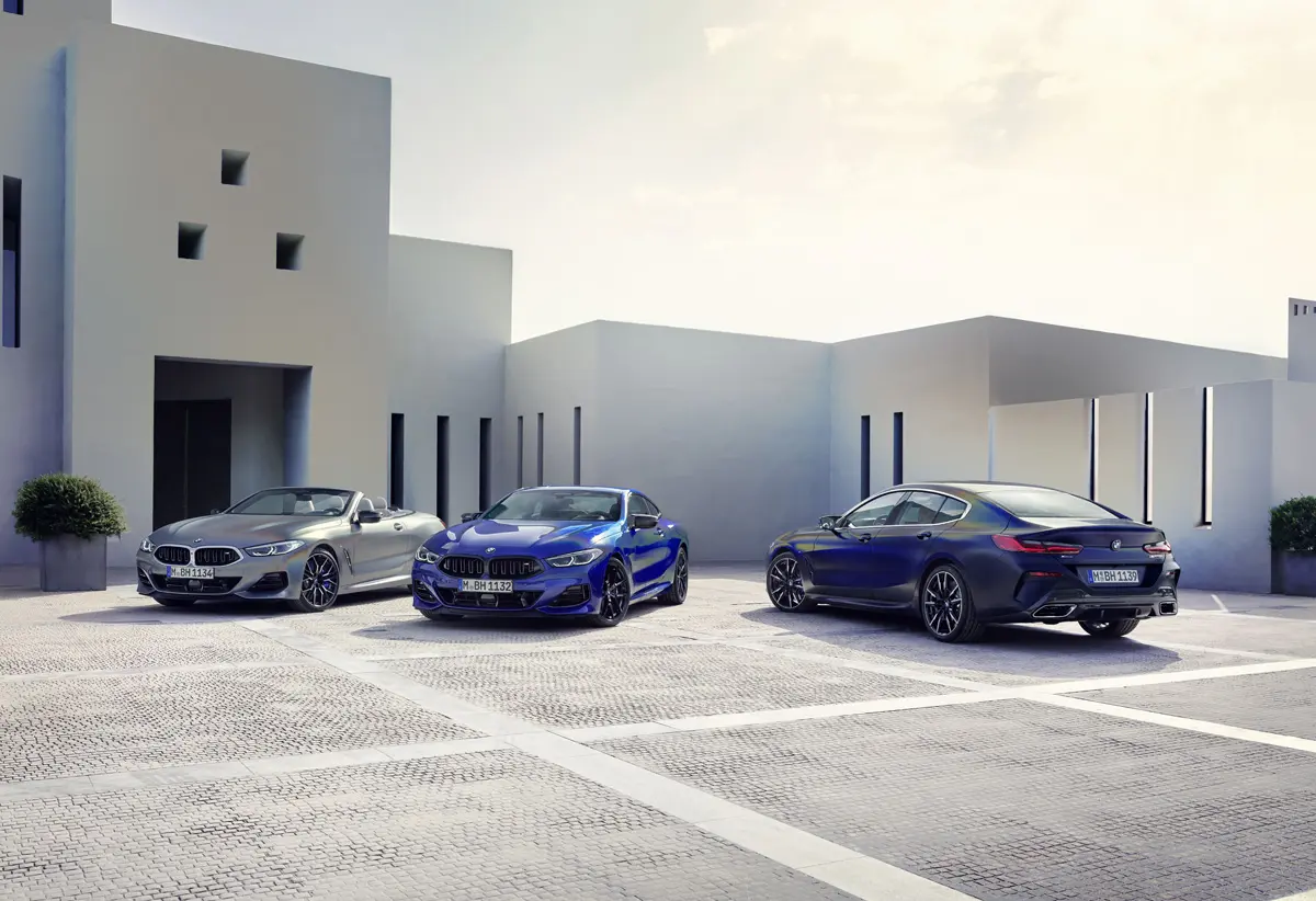 BMW8シリーズ グランクーペ、クーペ、コンバーチブルの集合写真