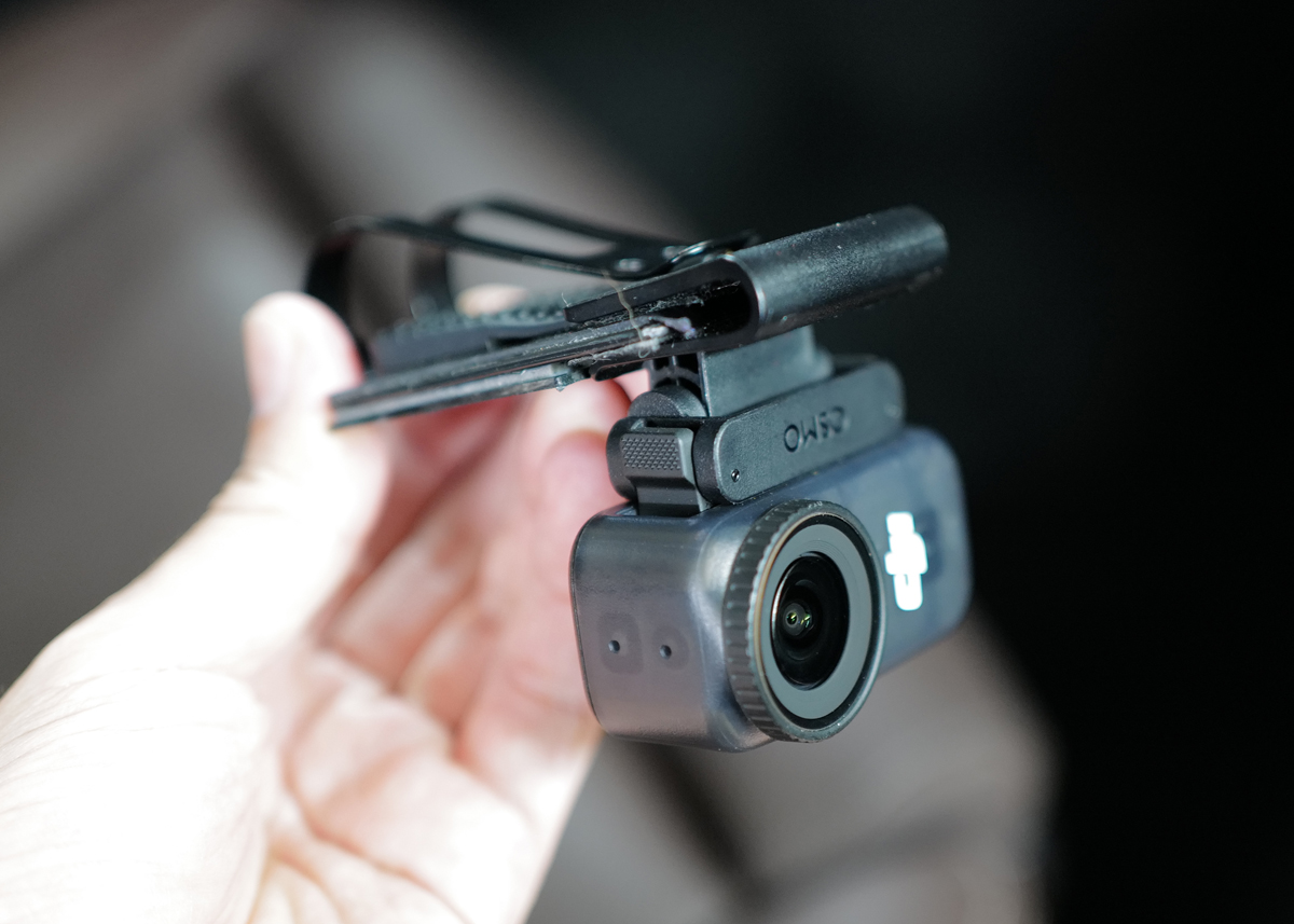 DJI Osmo Nano用に製作したオリジナルのサンバイザー取付マウント