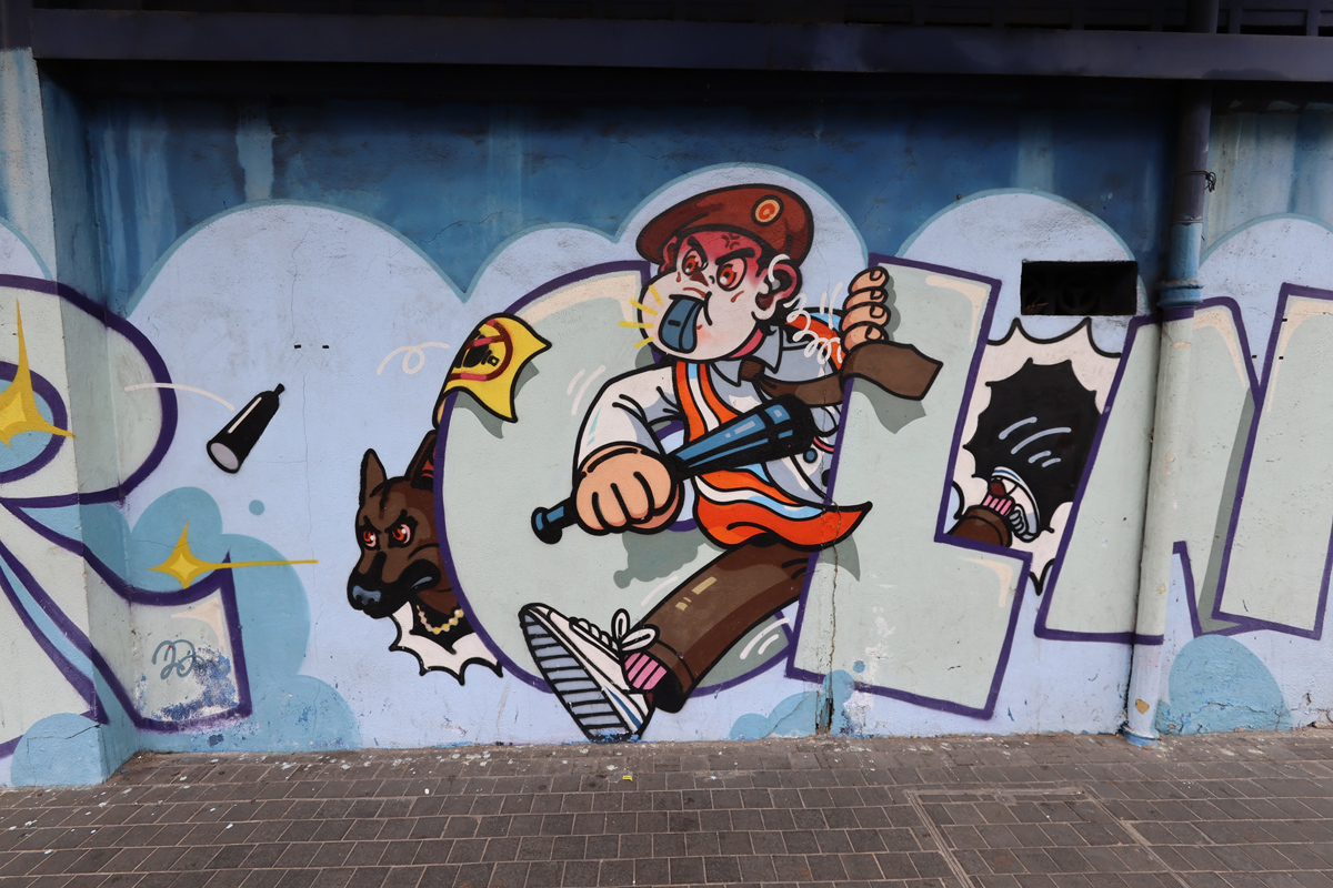 マレーシア クアラルンプールの街なかアート